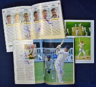 3x 1993 Ashes Test Match signed programmes profusely signed by both teams^ officials and others with