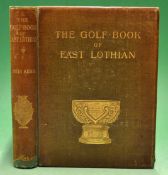 Kerr^ John signed - "The Golf Book of East Lothian" signed ltd ed 1896 no 263/500 - original brown