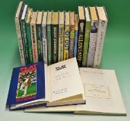 Collection of signed cricket autobiographies to include 1978'Dickie Bird Not Out'^ 1971'Fred
