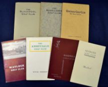 7x North of England golf club handbooks from the 1930s onwards by Robert HK Browning^ Tom Scott^