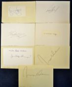 Selection of 1950 onwards Pakistan cricket player autographs to include I Khan^ I Ahmed^ M Nazar x2^