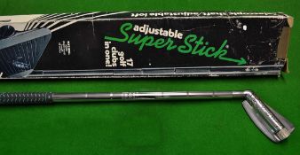 Fine Super Stick Patent adjustable golf club iron fitted with a True Temper telescopic shaft overall