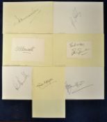 Collection of 1980 onwards Sri Lanka and India cricket player autographs including R Madugalle^ M