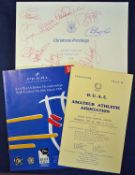 1954 O.U.A.C. v Amateur Athletic Association programme single sheet in VG condition t/w 1990 AAA/