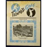 Interesting 1928 copy of the German magazine "Tennis and Golf" dated Heidelberg 6 July 1928.