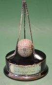 Silver King silver golf trophy c1931 - comprising 3 silver golf clubs and Silver King Golf Ball