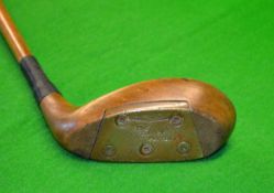 R Forgan St Andrews Pat "The Tolley Putter" mallet head Forganite putter - complete with period full