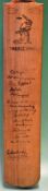 Scarce 1934 Australia signed cricket bat to incl D Bradman^ W Brown^ W Ponsford^ S McCabe^ W