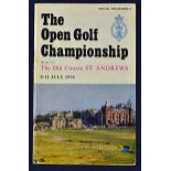 1970 Open Golf Championship official programme  - played at St Andrews and won by Nicklaus (2nd Open