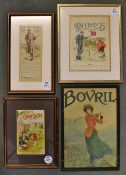 4x early golfing coloured magazine advertisements - to include Paterson's "Camp" Coffee c1895 (image
