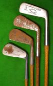 4x James Watt North Berwick half set of irons/putter to incl 2x signature irons both stamped with