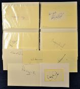 Mixed selection of International and County cricket player autographs all in 2x albums^ on