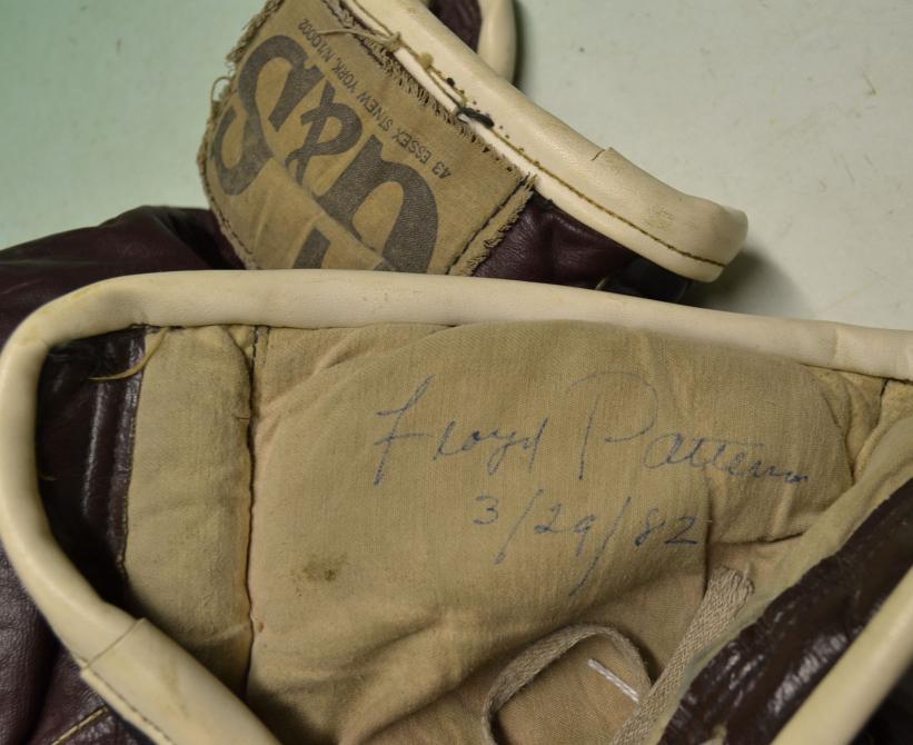 Floyd Patterson worn boxing gloves - pair of G&S Makers New York boxing gloves used and worn by - Image 3 of 5