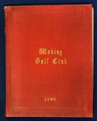 1899 Woking Golf Club - Rules^ Regulations and List of Members - plus details of past Captains