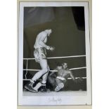 Boxing Greatest Moments in Sport - Henry Cooper signed photograph print  -from  1963 Henry Cooper