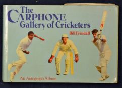 1988 Signed'The Carpone Gallery of Cricketers' handbook by Bill Frindall signed by the majority of