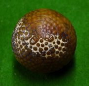 Martin's Pat. Zodiac bramble pattern golf ball c1909 - c/w 3 blade propellers to both poles -