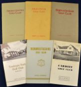 6x Wales golf club handbooks from the 1930s onwards by Robert HK Browning^ et al to incl 