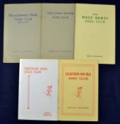 5x Greater London golf club handbooks from the nineteen thirties onwards by Robert HK Browning^