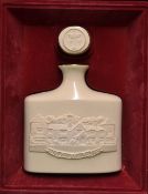 1993 Ryder Cup and Belfry commemorative bone china embossed whisky decanter  - white decanter with