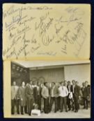 1969 West Indies cricket team photograph and autograph page both separate pieces of card to incl