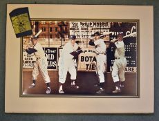 Baseball Greats/Hall of Fame Signed Photograph large black and white superimposed photograph of 4x