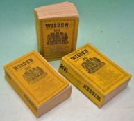 Wisden Cricketers' Almanacks 1951-1953 all  softbacks with original linen cloth covers and all in