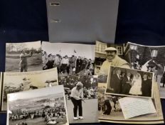 Large collection of original golf press photographs and others from 1930s including some ex-Henry