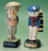 2x Royal Doulton ceramic golfing advertising figures - to incl The Penfold Golfer and The Dunlop