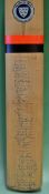 1983 New Zealand^ England and Surrey signed cricket bat heavily signed with 40 autographs^ with'