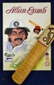 1991 England v West Indies signed miniature cricket bat with 21 signatures to the front and back