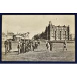 Tom Morris St Andrews golfing postcard-- titled "On The Links St Andrews - Tom Morris" on the