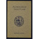 Darwin^ Bernard - "Aldeburgh Golf Club" golf club handbook issued in 1934-original wrappers complete
