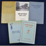 5x Greater London and surrounding counties golf club handbooks from the 1930s onwards by Robert HK