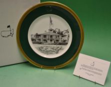 An extremely rare 1992 Masters limited edition bone china plate - made by Lenox complete with its