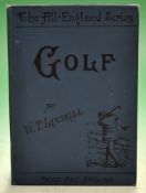 Linskill^ W T - "Golf" - The All England Series 2nd ed 1892 in original blue pictorial cloth boards^