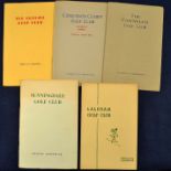 5x Greater London golf club handbooks from the 1930s onwards by Robert HK Browning^ Tom Scott et