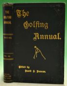 The Golfing Annual 1889-90 edited by David S Duncan^ published London Horace Cox^ 3rd edition 1890