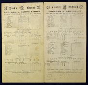 1947 & 1948 England International cricket scorecards including v South Africa at Lords dated 21-25/