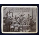 Early Wood-Milne Ltd - Golf Ball manufacturers. Real photo postcard featuring golf ball display at