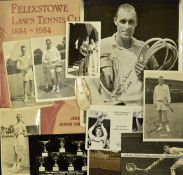 Collection of 5 signed tennis postcards autographed by Wilfred'Bunny' Austin & Phyllis Konstam^