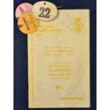 Rare 1954 Open Golf Championship signed programme and tickets - played at Royal Birkdale from the