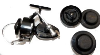 REEL & SPOOL: (2) Fine Garcia Mitchell 330 automatic finger dab spinning reel, lever check, screw