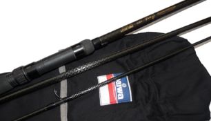 ROD: Diawa Power mesh carp rod, 12'3 pce woven carbon blank, black whipped sic guides, 2.5 lb test