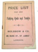 CATALOGUE: Holbrow & Co., London catalogue price list for 1893, 17 pages illustrated paperback,
