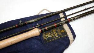 ROD: Hardy Graphite salmon fly rod in fine condition, 13'9" 3 piece, line rate 9, grey blank, low