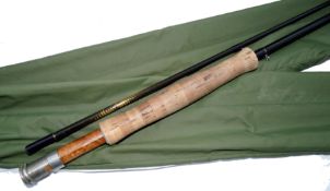 ROD: Lamiglas 9'6" 2 piece IMF700 graphite trout fly rod, line rate 5, brown blank, large diameter