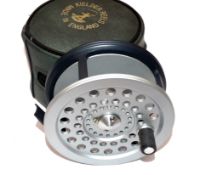 REEL: The Kielder Reel 4.25" alloy wide drum salmon fly reel, 2 screw drum latch, calliper check