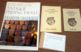 COLLECTOR BOOKS: (3) Miller, J - "Antique Fishing Tackle, Hardy Reels" 1st ed 1987, large format