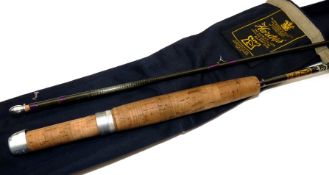 ROD: Hardy Favourite Graphite fly rod, 8' 2 piece, line rate 4/5, purple whipped guides, alloy